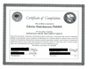 Certificate of Completion of Substance Abuse Treatment Group