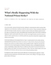 What Really Happening With The National Prison Strike?