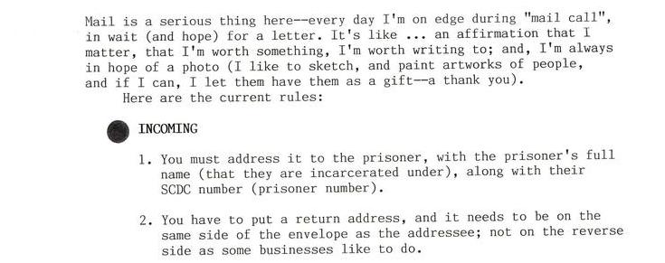 How Prisoner Mail (Incoming and Outgoing) Works