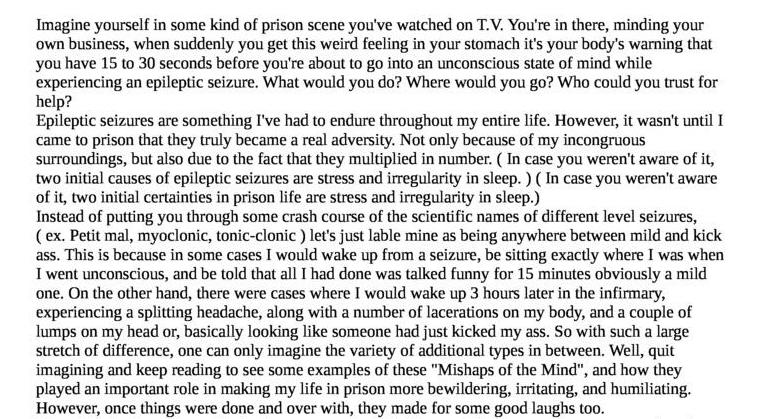 Wat It's Like to Lose Your Mind In Prison. (Literally)
