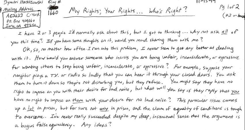 My rights; Your rights... Who's Right?