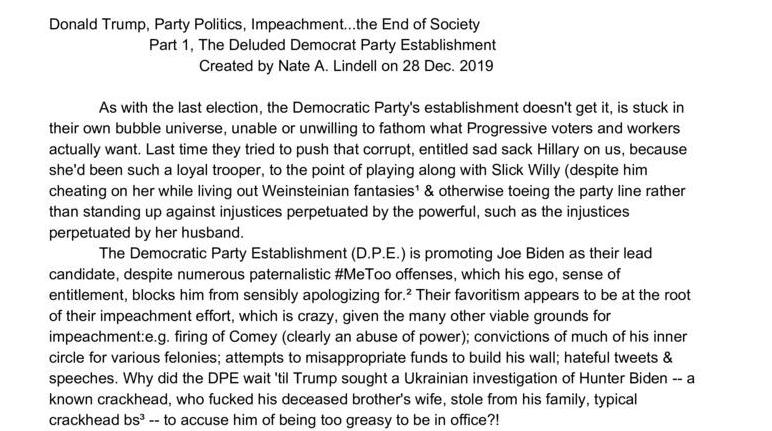 Donald Trump, Party Politics, Impeachment... the End of Society