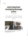 Justice Department Investigating Mississippi Prisons