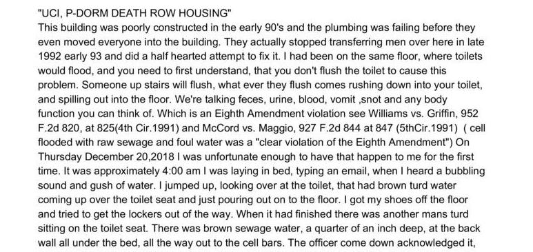 UCI, P-Dorm Death Row Housing