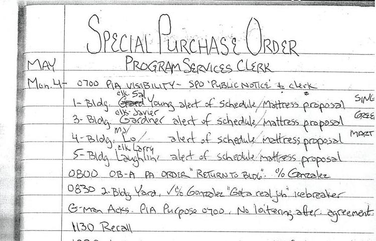 Special Purchase Order