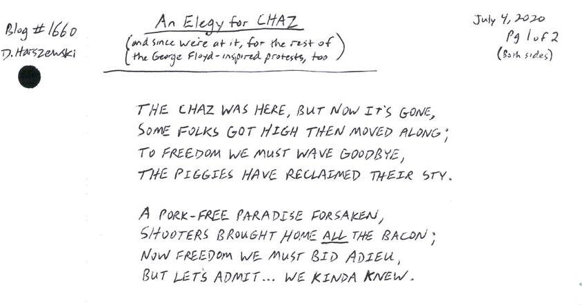 An Elegy for CHAZ