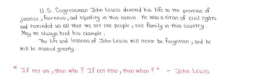 John Lewis, 1940-2020