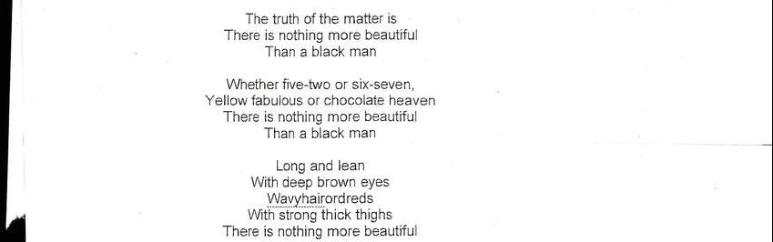 To Black Man -- A Poem For You
