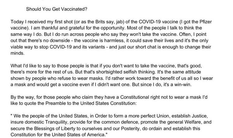 Should You Get Vaccinated?