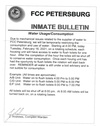 Inmate Bulletin