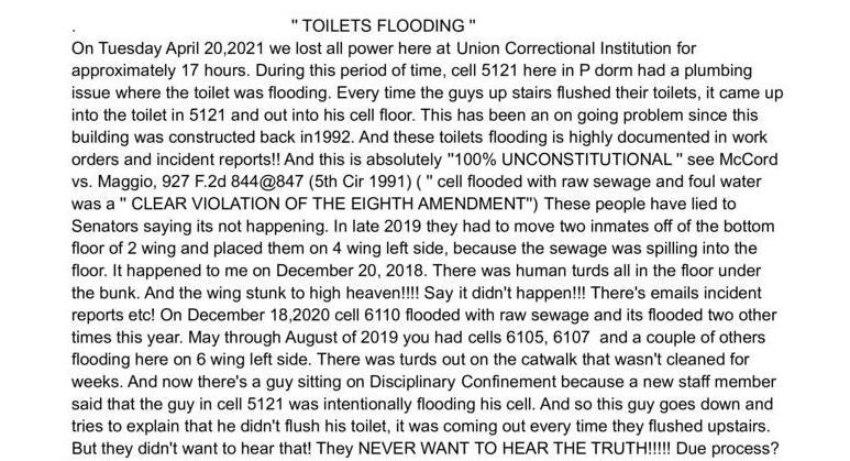 Toilets Flooding