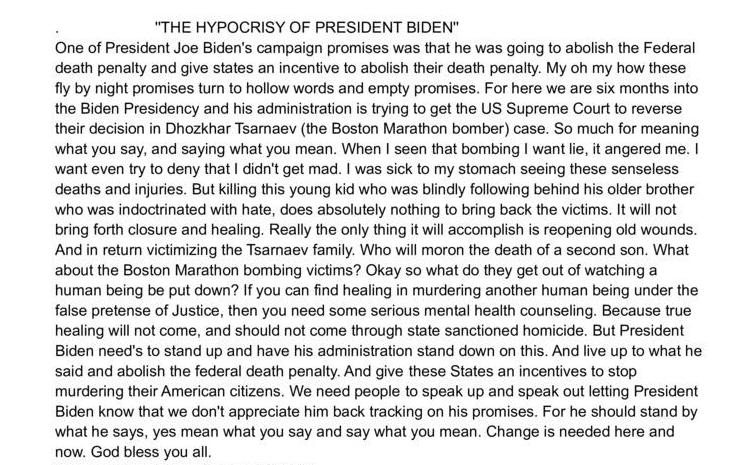 The Hypocrisy of President Biden
