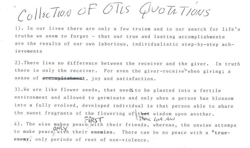 Collection of Otis Quotations