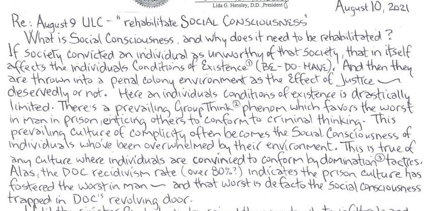 Rehabilitate Social Consciousness