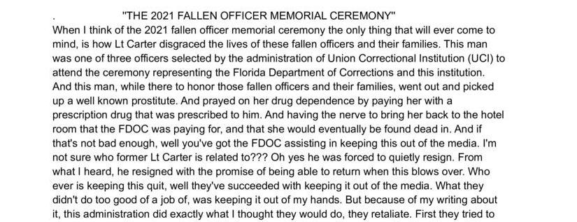 The 2021 Fallen Officer Memorial Ceremony