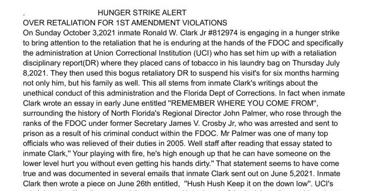 Hunger Strike Alert