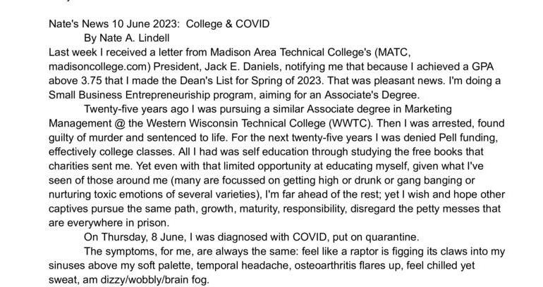 Nate's News: College & COVID