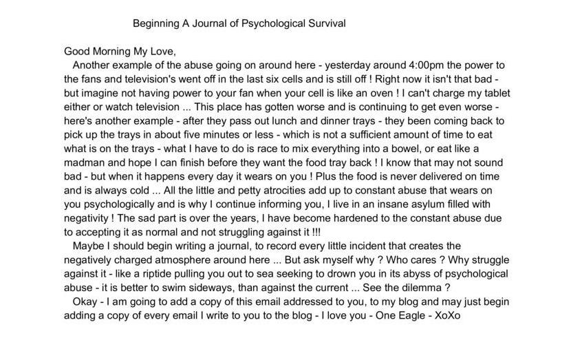 Beginning a Journal of Psychological Survival