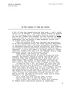 On The Passage Of Time And People