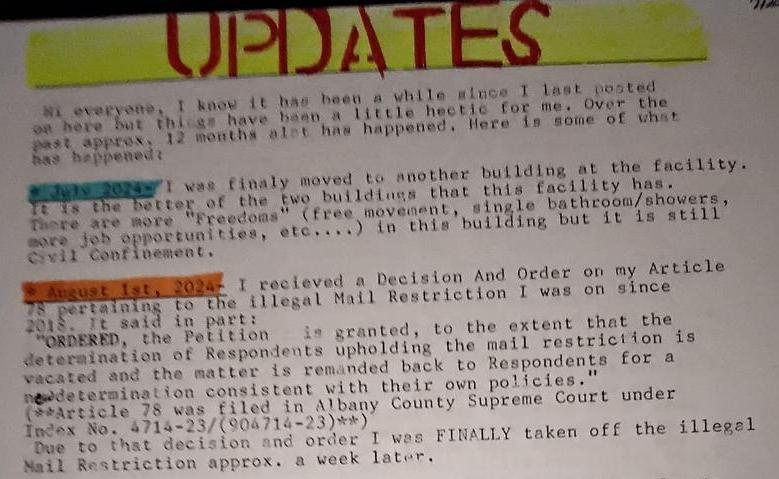 Updates