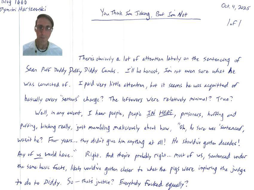 You Think I'm Joking, But I'm Not