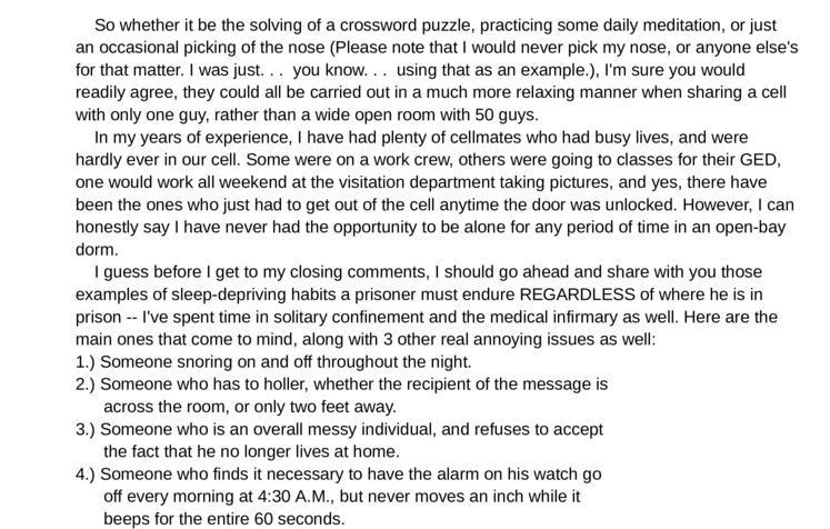 Conclusion of: "Close Custody vs Open-Bay"