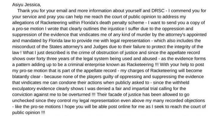 Letter Seeking Social Media Help