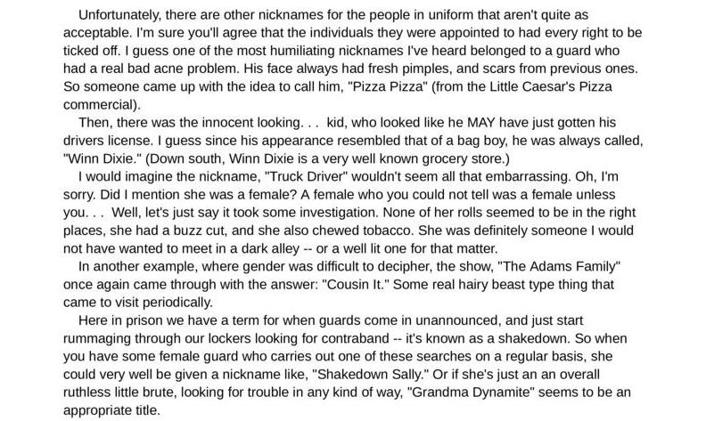 Conclusion of: "What's in a Name"