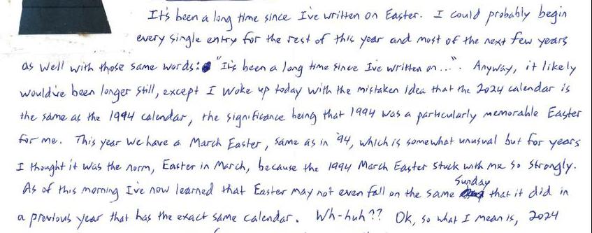 What's In My Private Journal? (Eater Sunday)