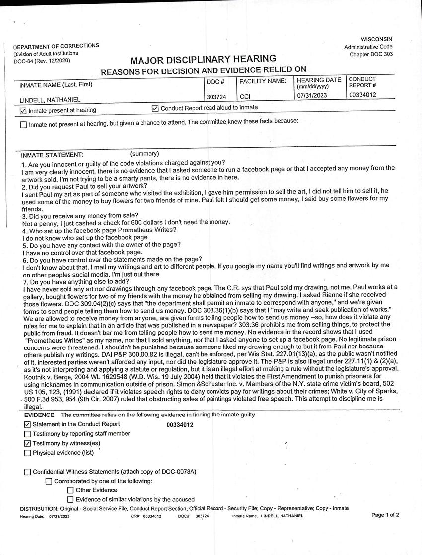 Scanned page