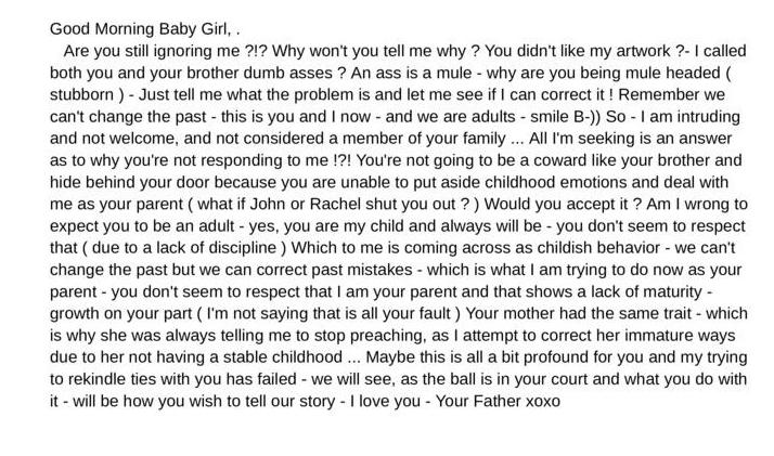 Questioning Parental Love