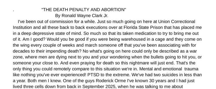 The Death Penalty and Abortion